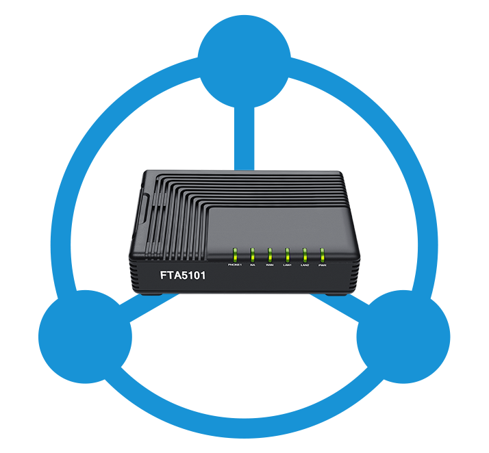 VoIP adapter FTA5101 delivers audio call