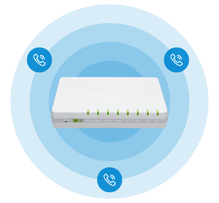 FXS adapter G504 is a stand-alone device