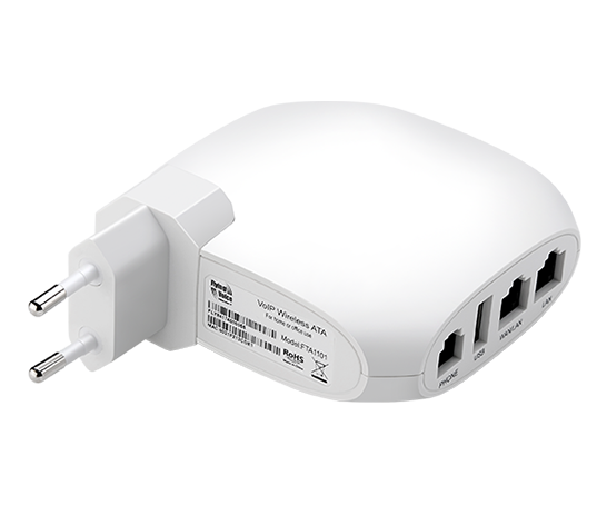right view of VoIP adapter FTA1101