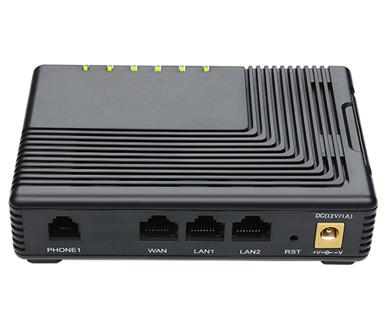 back view of VoIP adapter FTA5101