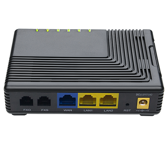back view of VoIP adapter FTA5111