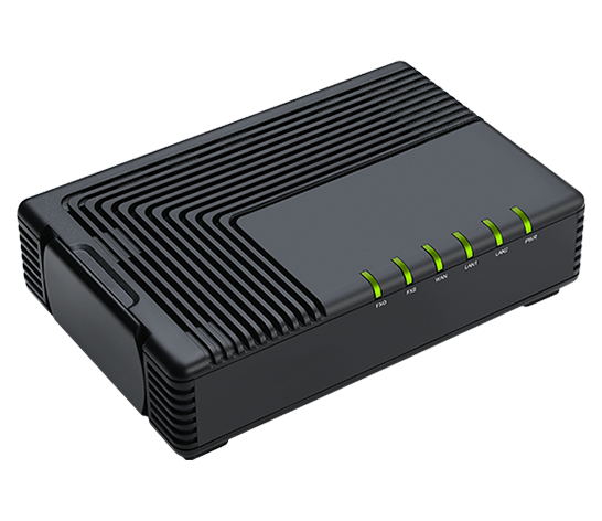 left view of VoIP adapter FTA5111