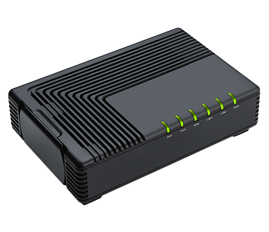 left view of VoIP adapter FTA5120