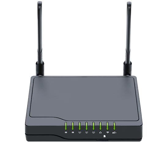 Front view of VoIP router FWR7102