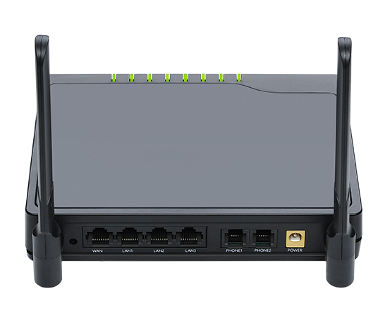back view of VoIP router FWR8102
