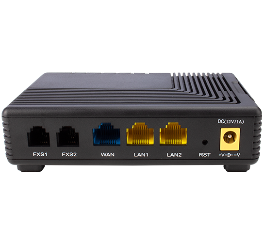 back view of VoIP adapter FTA5102E2